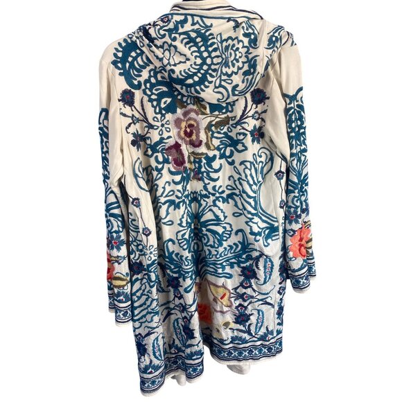 NWT Johnny Was Hooded Duster Embroidered Open Cardigan Small MSRP$540 Rare! HTF - Picture 5 of 17